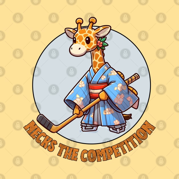 Ice hockey giraffe by Japanese Fever