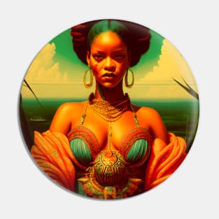 Rihanna Vintage Portrait Art Pin