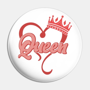 Queen of Valentine Pin