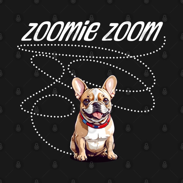 Zoomie Zoom French Bulldog by CandyApparel