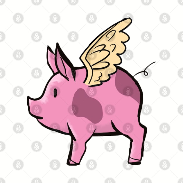 Flying Piglet by CloudWalkerDesigns