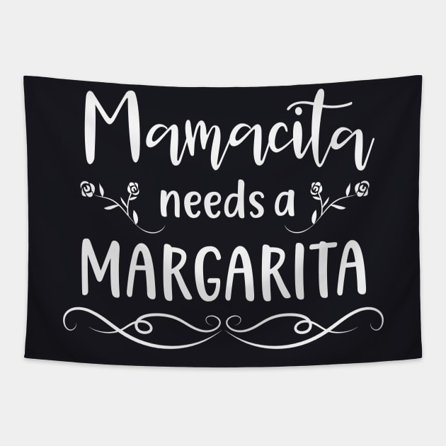 Mamacita needs a Margarita Tapestry by Foxxy Merch