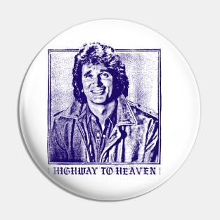 Highway to Heaven // 80s Retro TV Fan Design Pin