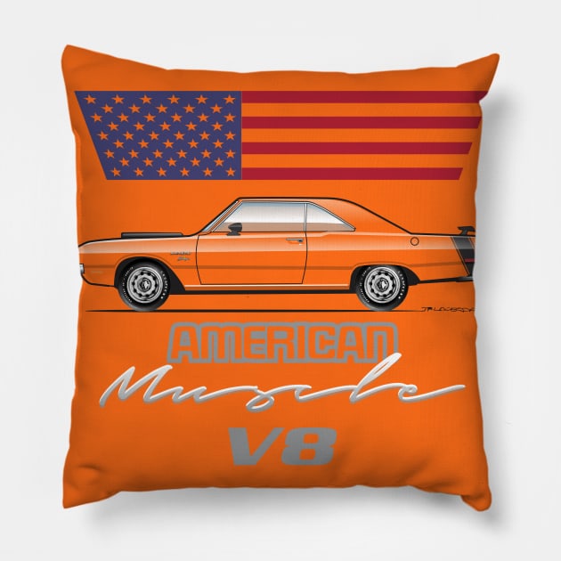 Multi-Color Body Option Apparel 70-72 swinger Pillow by JRCustoms44