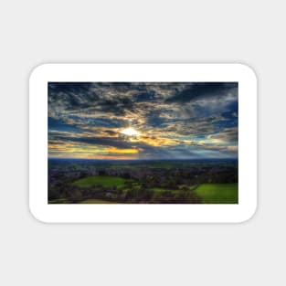 Glastonbury Tor Sunset Magnet