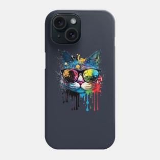 Colorful cat Phone Case