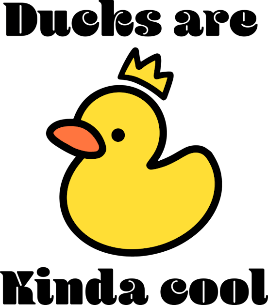 Ducks are kinda cool Kids T-Shirt by FILU Cute