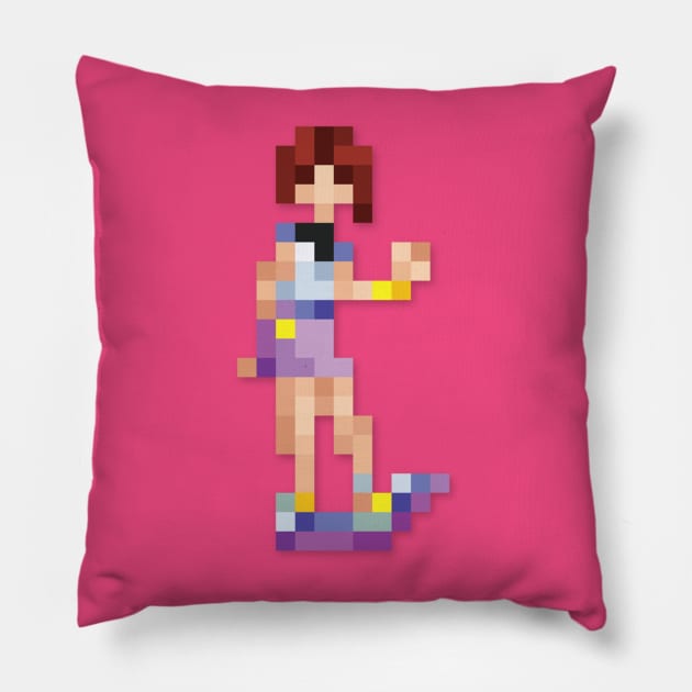 Kairi low-res pixelart Pillow by JinnPixel