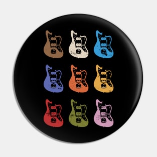 Offset Style Electric Guitar Bodies Colorful Theme Pin