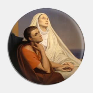 Saint Augustine and Saint Monique by Ary Scheffer Pin