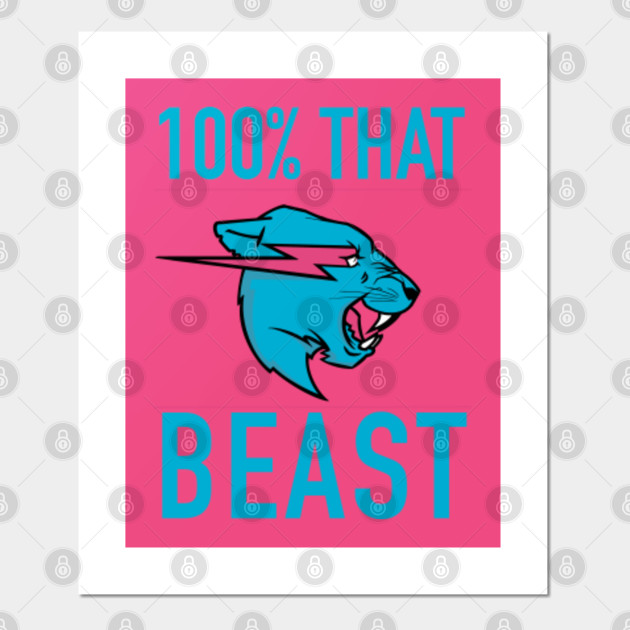100 That Beast Mr Beast Posters And Art Prints Teepublic Uk