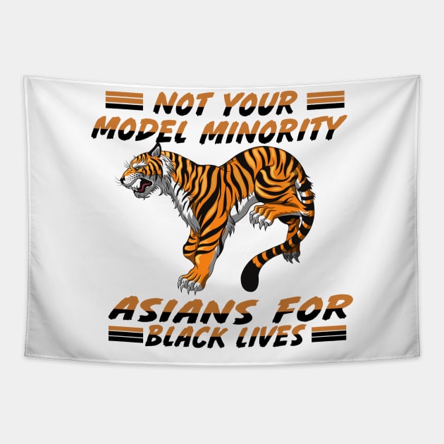 Asians For Black Lives Matter Tapestry by CloudyStars