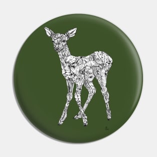 Leafy Deer Pin