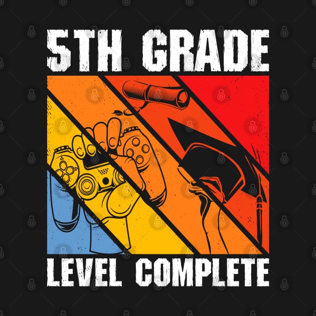 5th Grade Level Complete TShirt Graduation Gift for Gamer by reginaturner