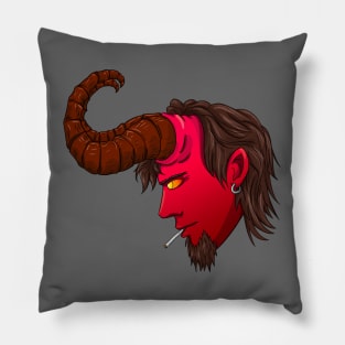 Smoking demon Pillow