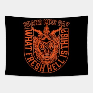 Halloween What Fresh Hell Is This? Tapestry