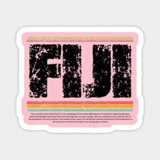 Fiji gift  art 90s style retro vintage 80s Magnet