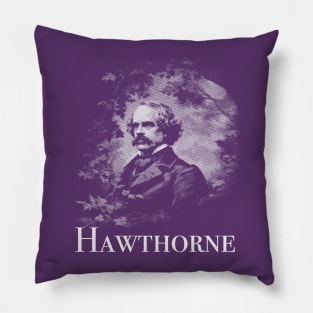 Nathaniel Hawthorne (Monochrome) Pillow