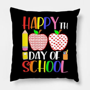 100 Days Of School Teacher And Student Pillow