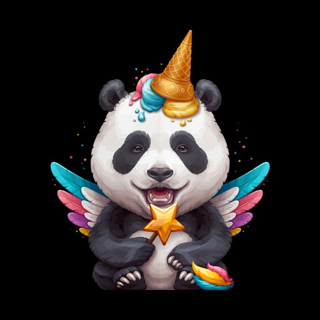 Panda Unicorn by stonemask