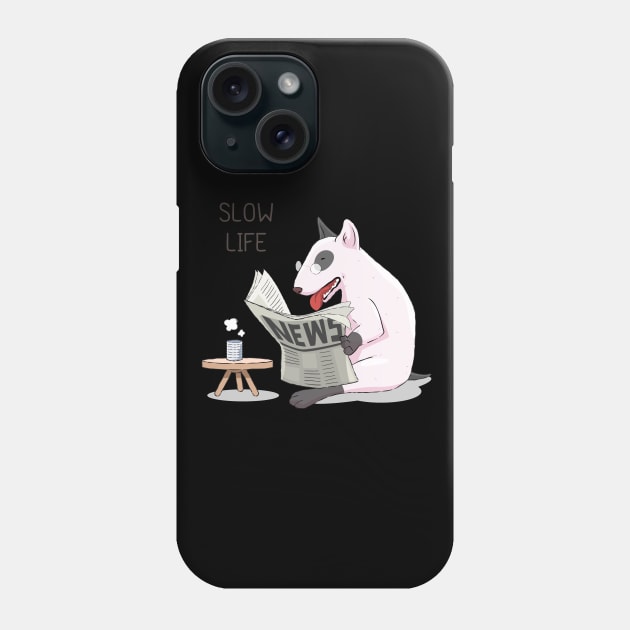 Street Dog Slow Life Phone Case by Mako Design 