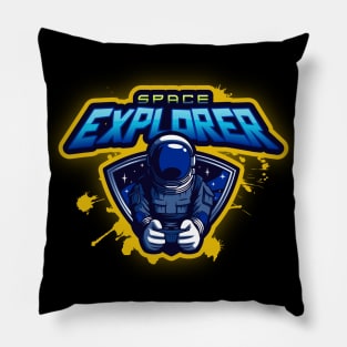 Space Explorer Astronaut Galaxy Final Frontier Seeker Pillow