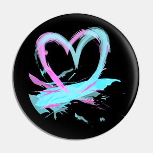 Artistic Heart Pin