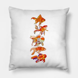 Goldfish Ocean Pillow