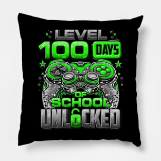 Level 100 Days Of School Unlocked Boys 100th Day Of School Pillow