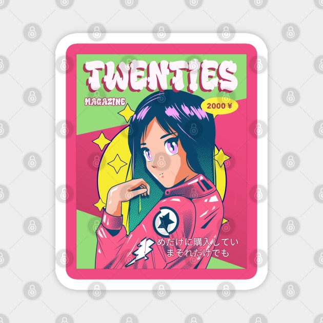 Twenties Anime Magazine Magnet by GaroStudioFL