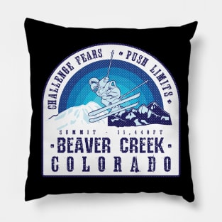 Ski Beaver Creek Colorado Pillow