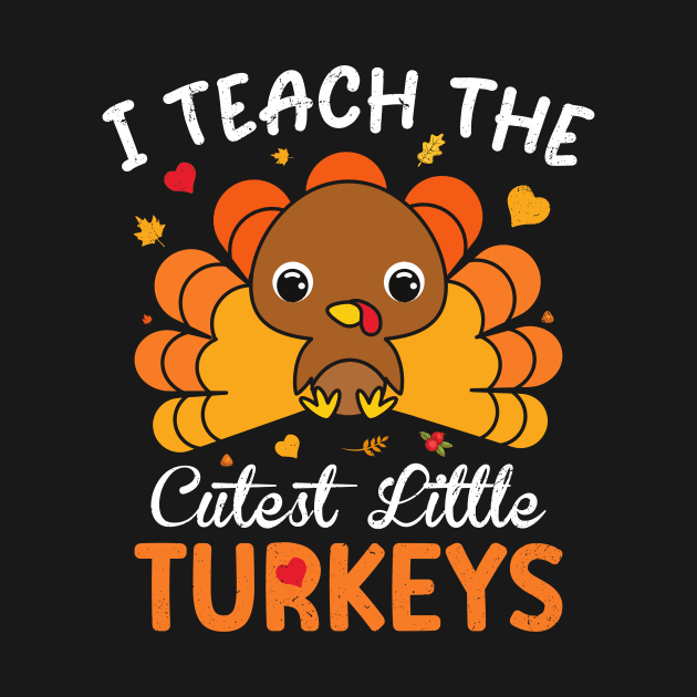 I teach the cutest little turkeys for teacher thanksgiving by MetalHoneyDesigns