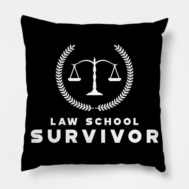 Law School Survivor Pillow by KC Happy Shop