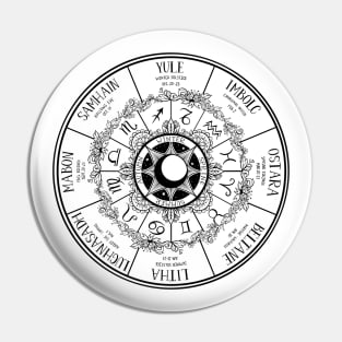 Wheel of the Year Pin