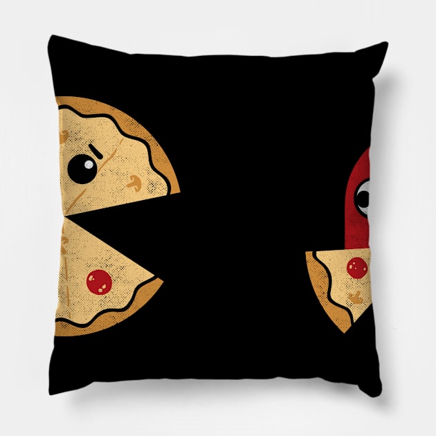 Pac-Pizza Pillow by UmbertoVicente