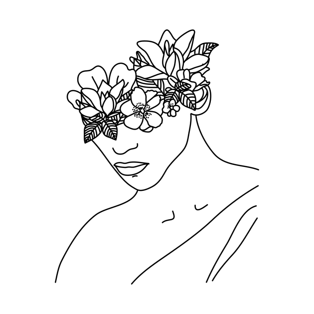 Flower headed woman by jeune98