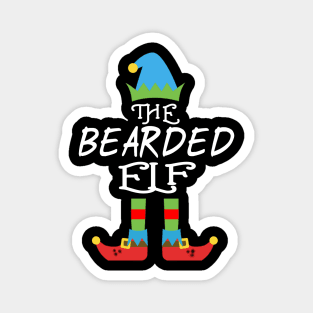 The Bearded Elf Matching Family Group Christmas Party SANTA Magnet