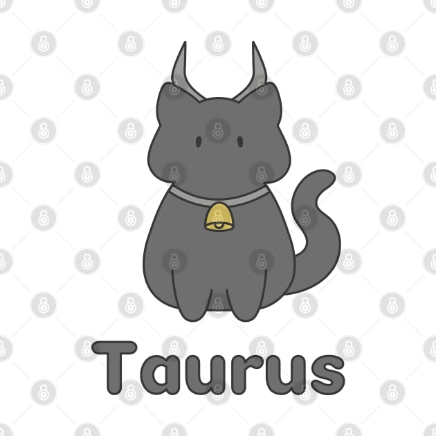 Taurus Cat Zodiac Sign with Text by artdorable