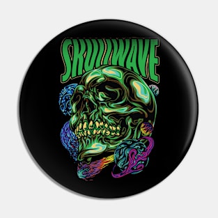 head skull space illustration Pin