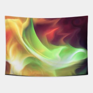 Galaxy Fire Burst Abstract Art Tapestry