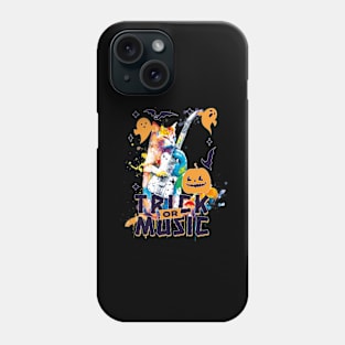 Trick or music halloween theme Phone Case