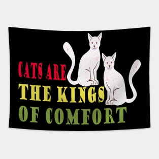 Cats are the kinge cute cats Tapestry