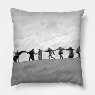 The Seventh Seal Illustration Pillow