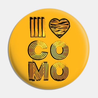 I Heart Tiger CoMo Pin