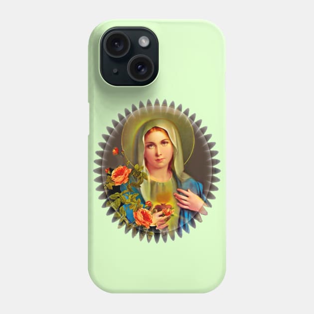 Virgin Mary Phone Case by doniainart