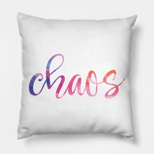 Chaos in color Pillow