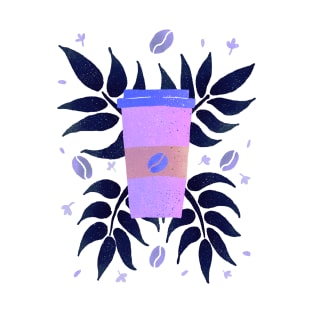 Purple tropical coffee T-Shirt