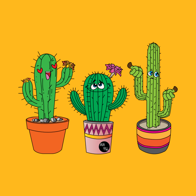 Brown Thumb Cactus by AltTabStudio