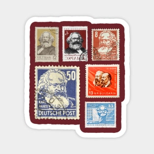 Soviet Post Stamps Lenin Magnet