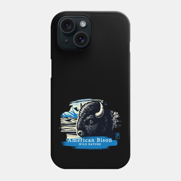 American Bison - WILD NATURE - BISON -1 Phone Case by ArtProjectShop